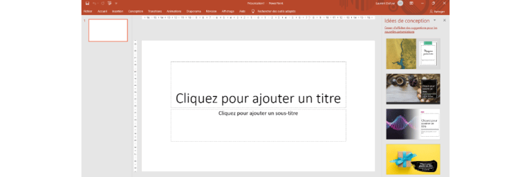 utiliser powerpoint pour faire une présentation