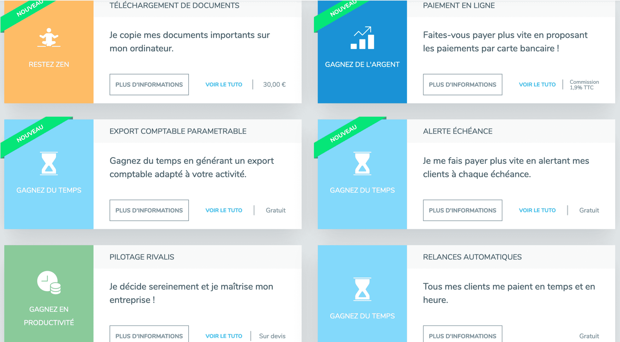 Henrri logiciel de facturation gestion et compta Modules Henrri logiciel de facturation gestion et compta