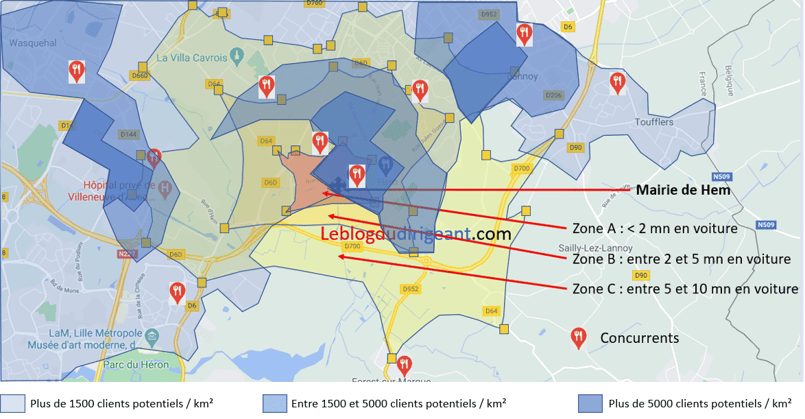 zone de chalandise pour trouver la bonne implantation