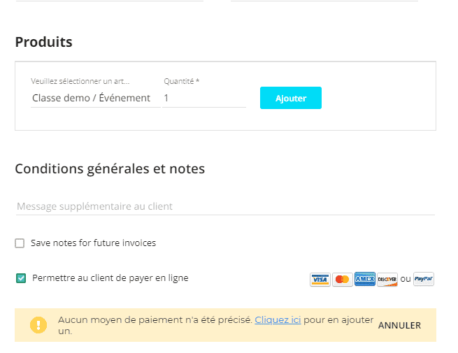 test et avis du logiciel de trésorerie facturation VCITA créer une facture test et avis du logiciel de trésorerie facturation VCITA