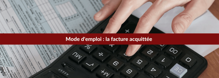 facture acquittée