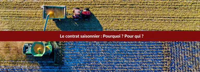 Le contrat saisonnier