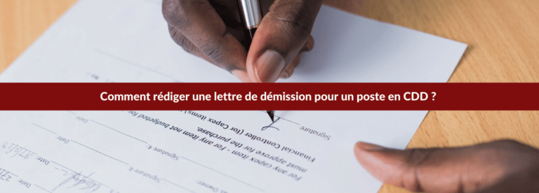 lettre de démission CDD