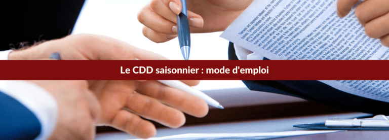 cdd saisonnier