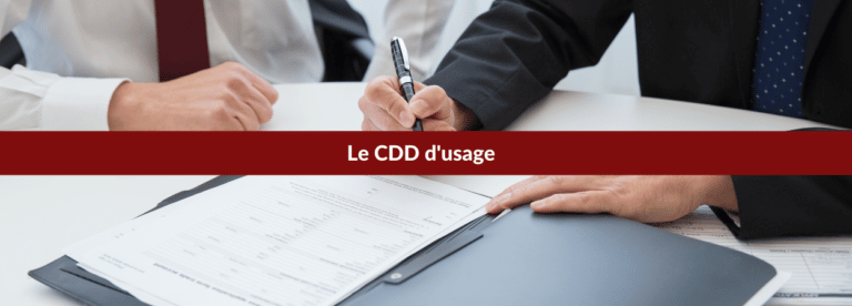 cdd d'usage