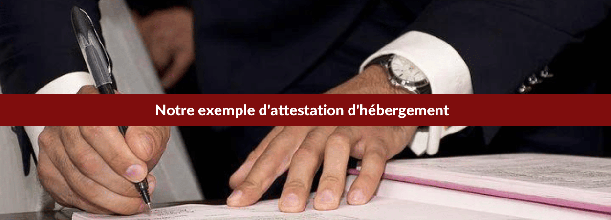 attestation d'hébergement exemple