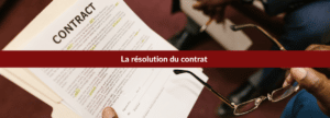résolution du contrat