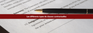 Les différents types de clauses contractuelles
