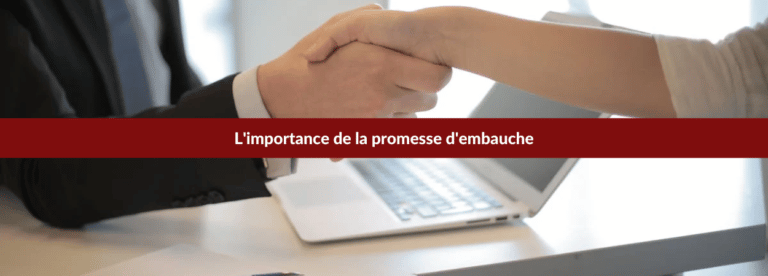 La promesse d'embauche