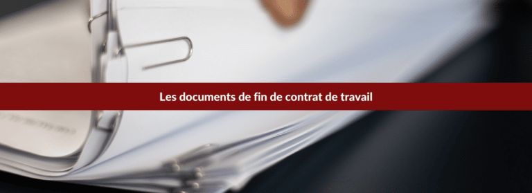 documents de fin de contrat