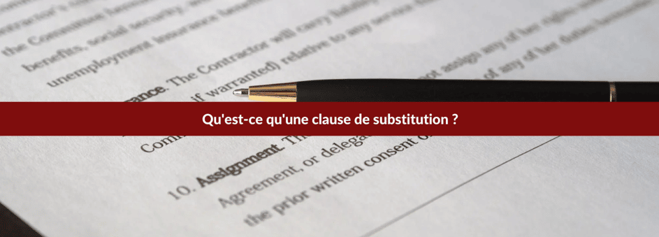 clause de substitution