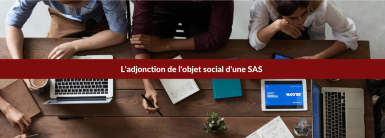 adjonction objet social SAS