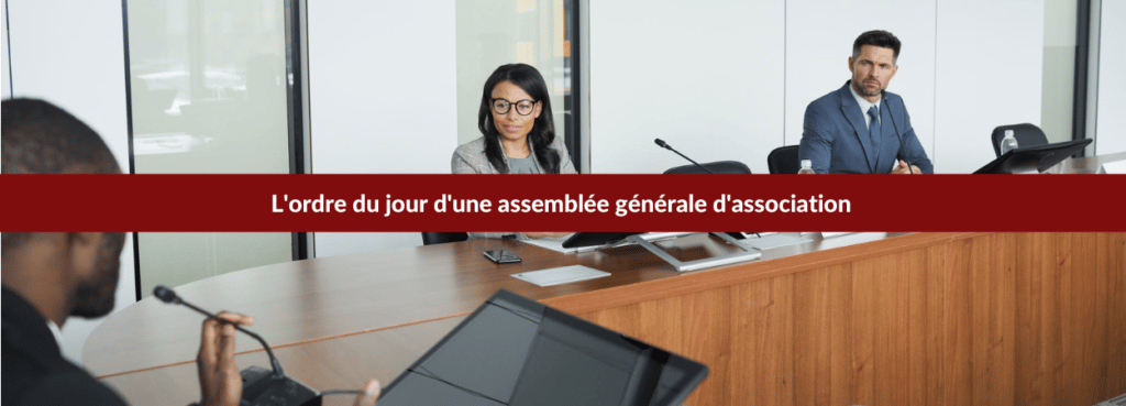 La composition du bureau d'une association