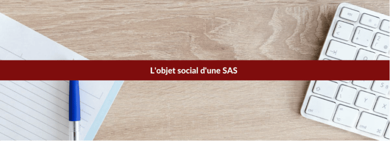 l'objet social en sas