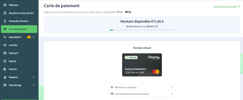 Carte prépayée Cleemy sur le blog du dirigeant