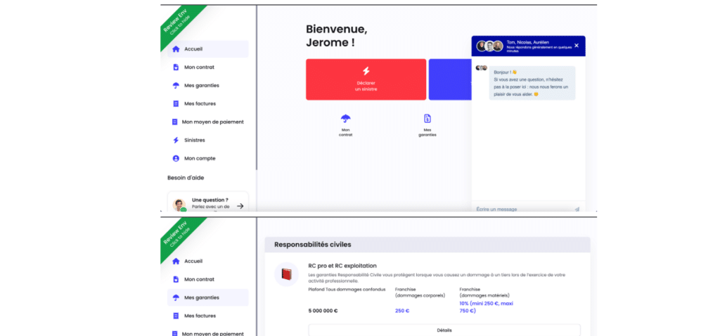 Test espace assuré Orus sur le blog du dirigeant