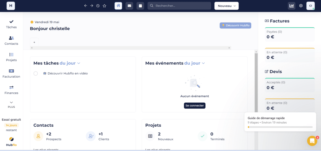 Notre avis sur le logiciel de facturation Hubflo sur le blog du dirigeant