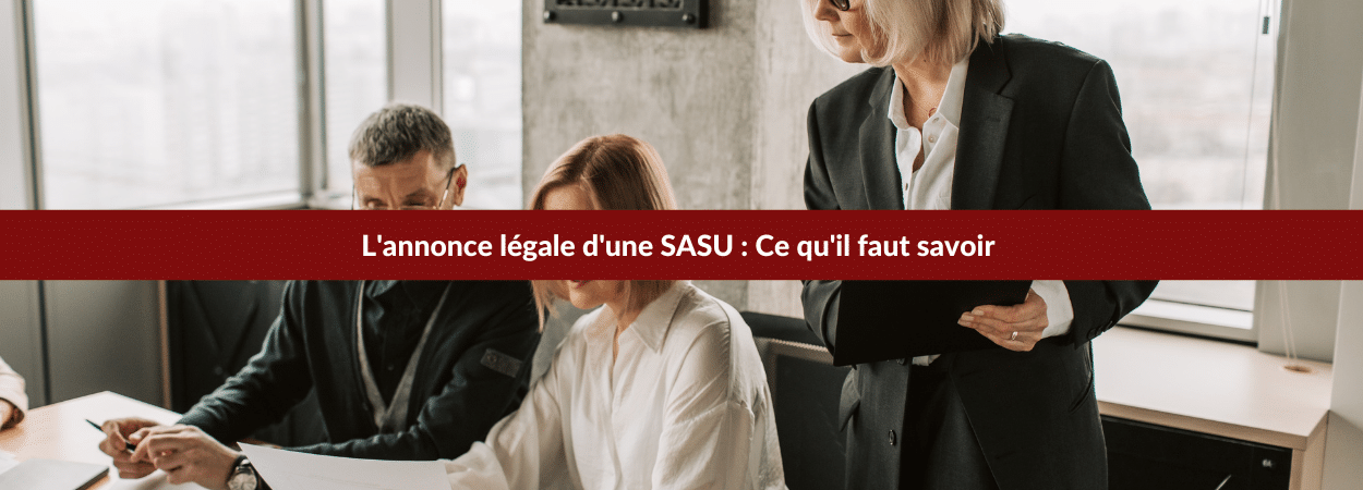 annonce légale sasu