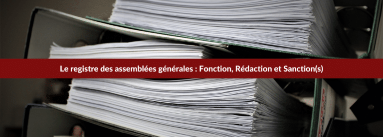 registre assemblées générales