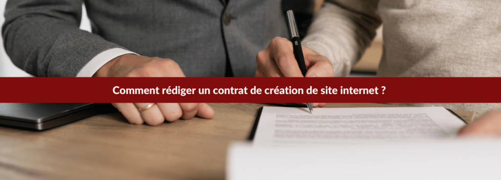 contrat creation site internet
