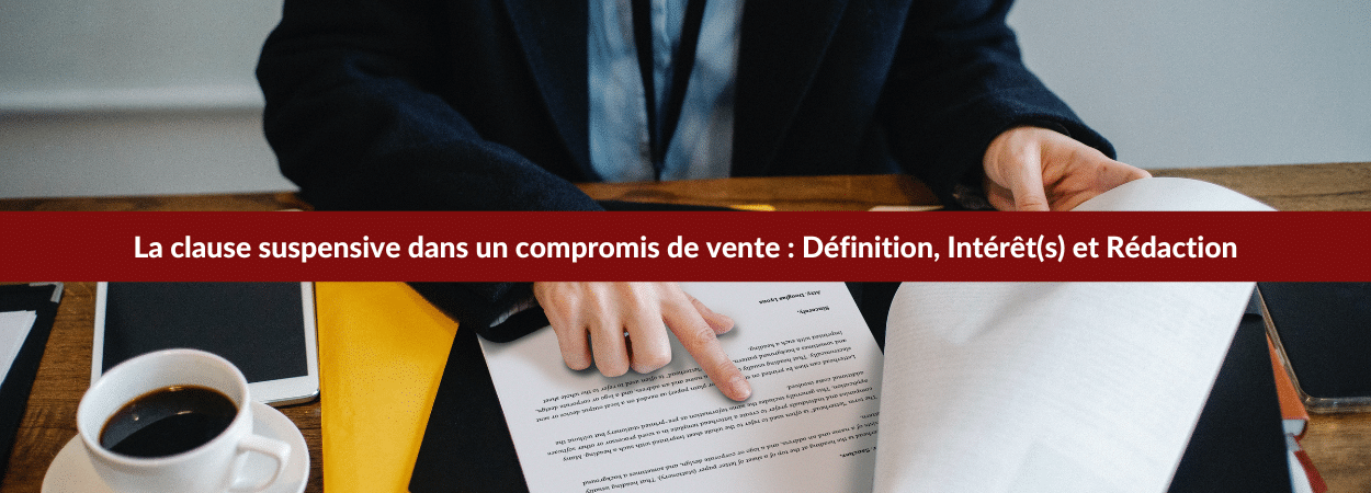 clause suspensive dans un compromis de vente