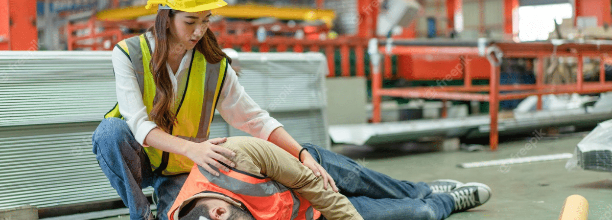 Prêt à travailler. travailleur de la construction porter un casque de  sécurité. portant un équipement de