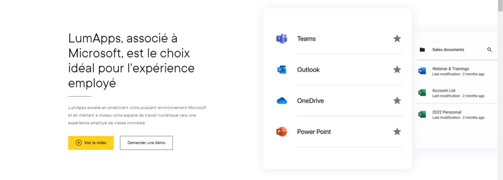 Les intégrations possible avec le logiciel LumApps pour l'expérience collaborateur, sur Le Blog du Dirigeant