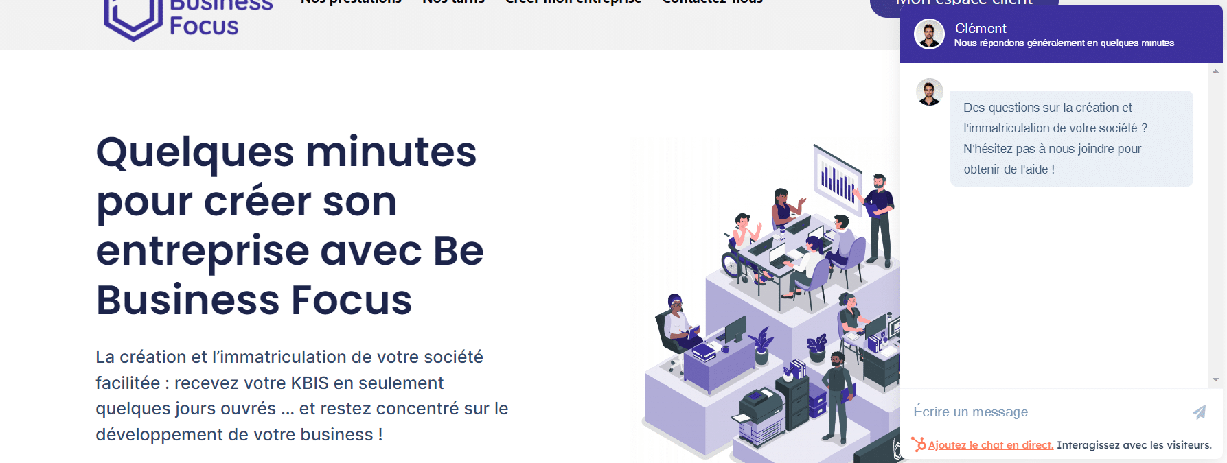 Test du service client de Be Business Focus sur Le Blog du Dirigeant