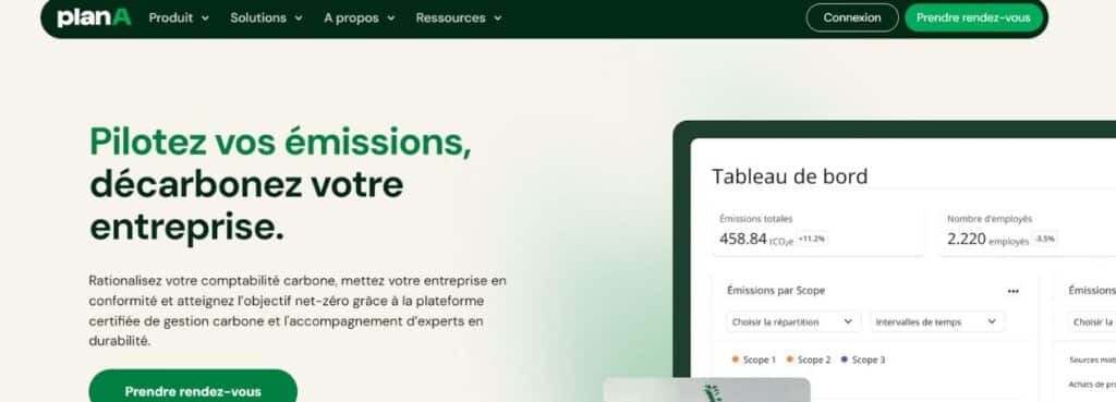 Le logiciel de bilan carbone Plan A sur Le Blog du Dirigeant