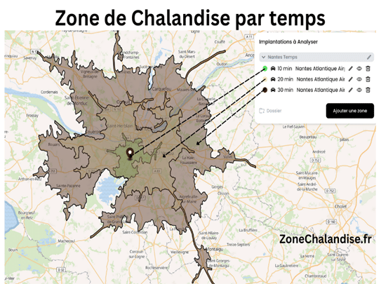 zone de chalandise par temps