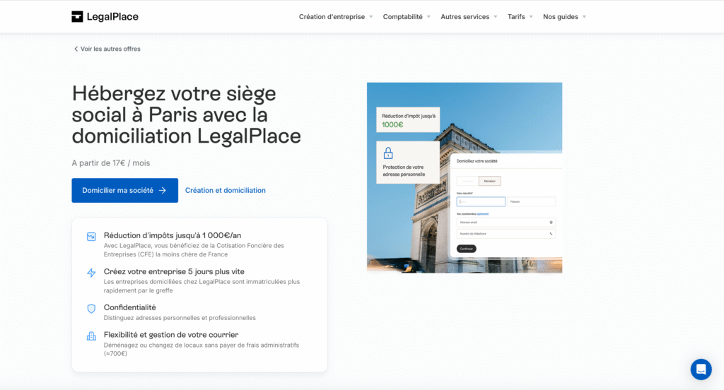 Domiciliation Legalplace