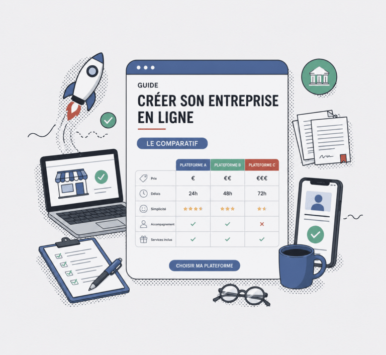 Tableau comparatif - Création d'entreprise
