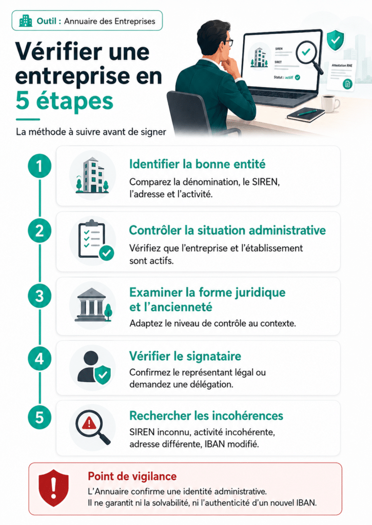 Comment vérifier l'existence d'une entreprise ?