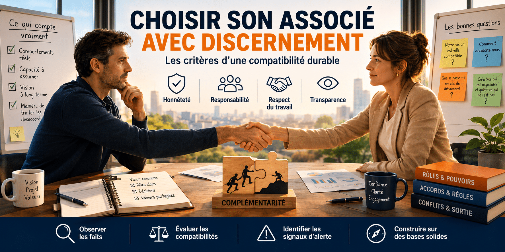 Choisir son associé avec discernement
