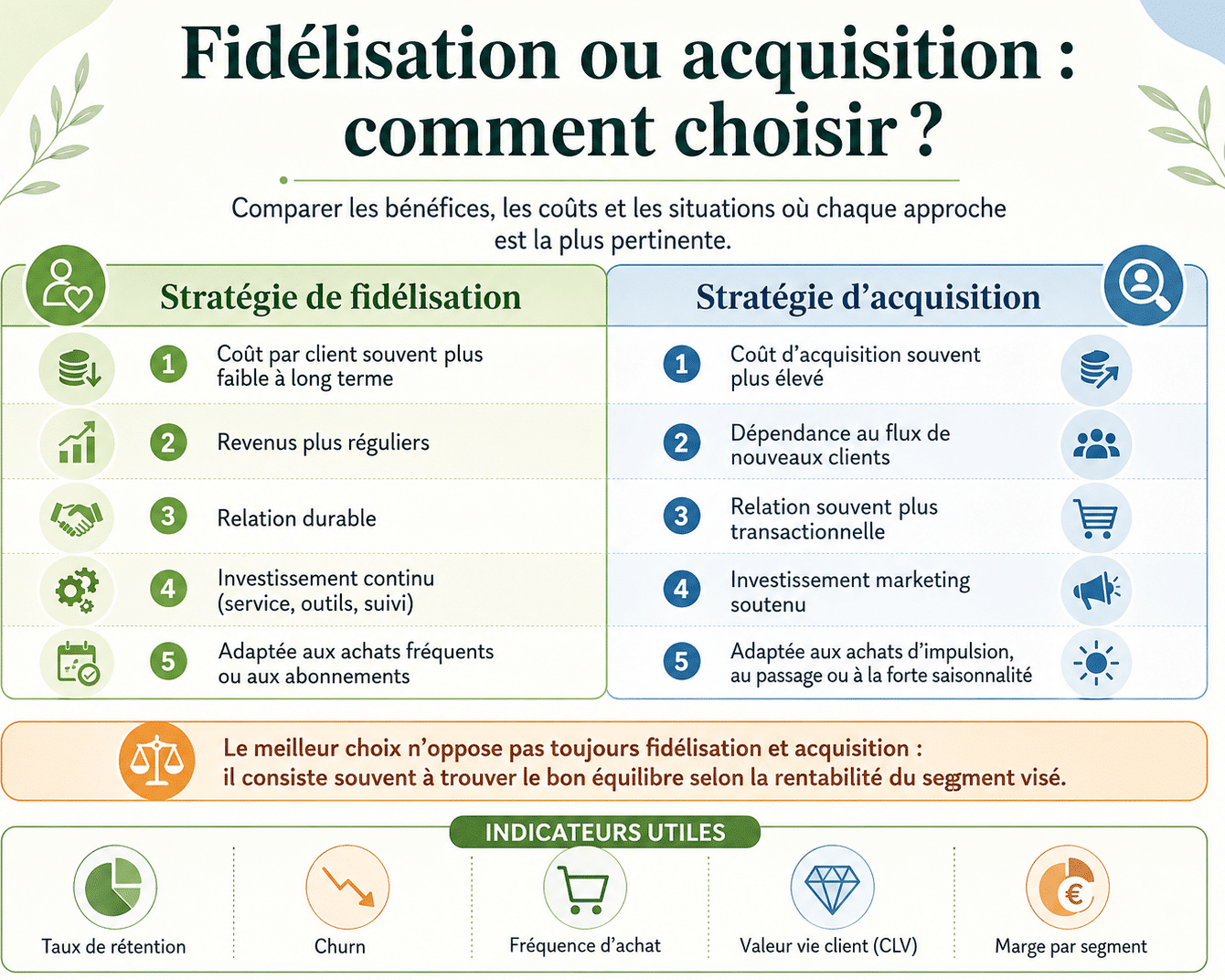 fidélisation de client ou acquisition